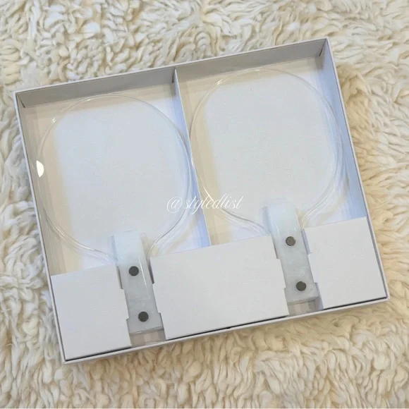 CB2 Acrylic Table Tennis Paddles Set of 2 NIB - Picture 2 of 4